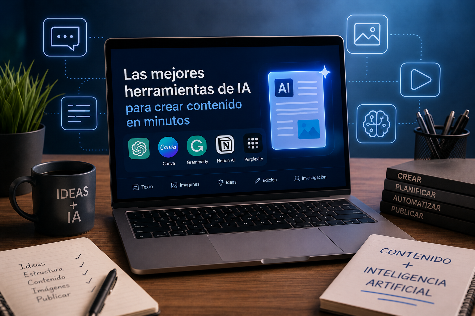 Las mejores herramientas de IA para crear contenido en minutos