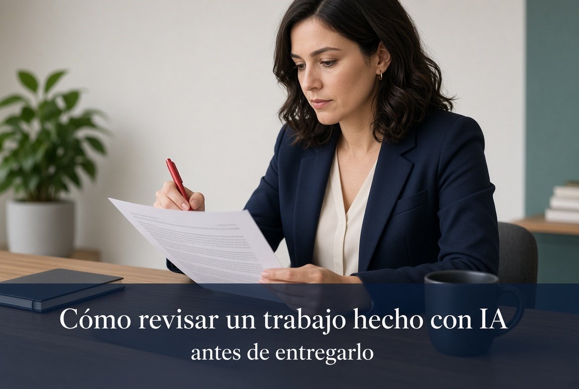 Cómo revisar un trabajo hecho con IA antes de entregarlo